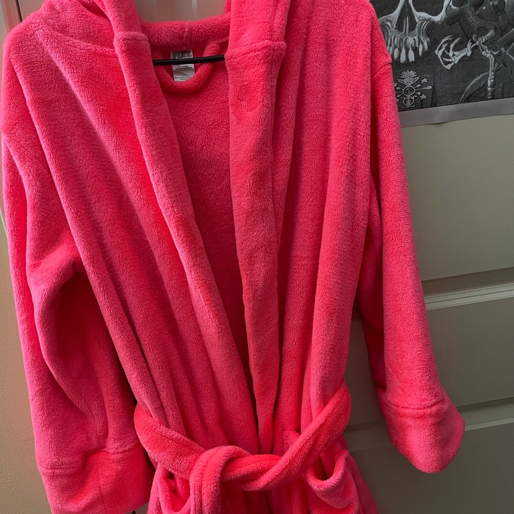 PINK Hooded Bathrobe